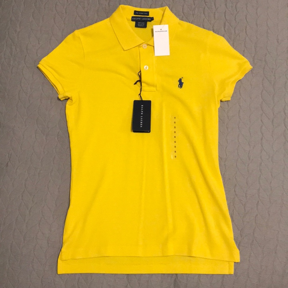 Yellow Ralph Lauren “The Skinny Polo” Shirt